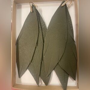Waterloo Style Layered Leaf Earrings